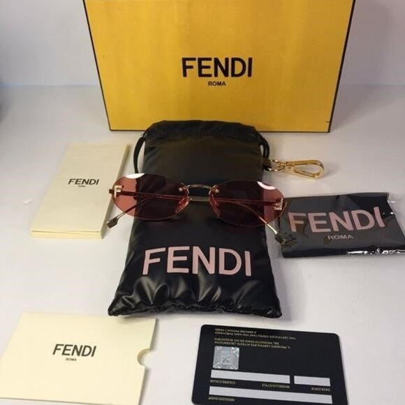 New - Original Fendi First oval FE4075US 30S sunglasses - Picture 6 of 12